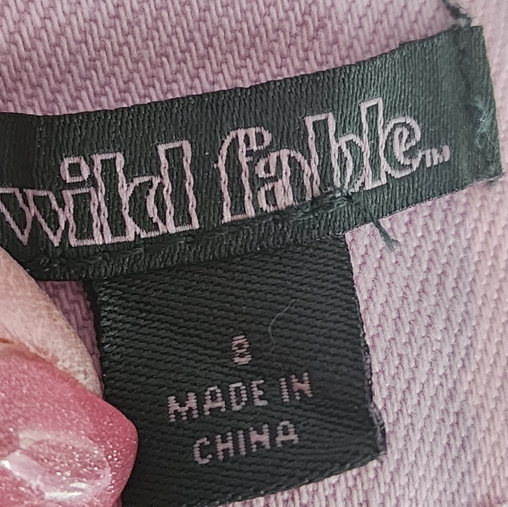 Wild Fable Vintage Style Highest Rise A-Line Shorts Pink Lavender Size 8 - Picture 7 of 8